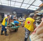 충남적십자사, 관내 폭우로 인한 침수 피해 가구 복구 지원